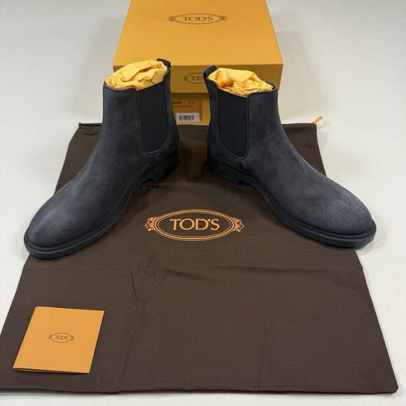 Tod’s SUEDE CHELSEA BOOTS Size 7.5UK/9US New In Box With Receipt MSRP $1,095 main image 7